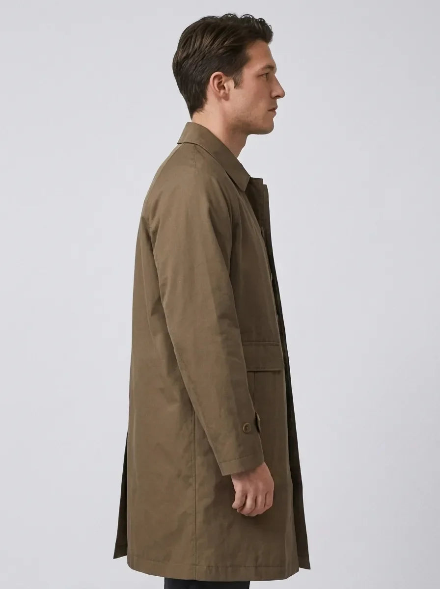 Men's Trench Coat Long-sleeve