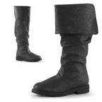 Men's Tall leather-look Boots – Slouchy Knee-High Pull-On Boots