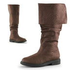 Men's Tall leather-look Boots – Slouchy Knee-High Pull-On Boots