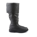 Men's Tall leather-look Boots – Slouchy Knee-High Pull-On Boots