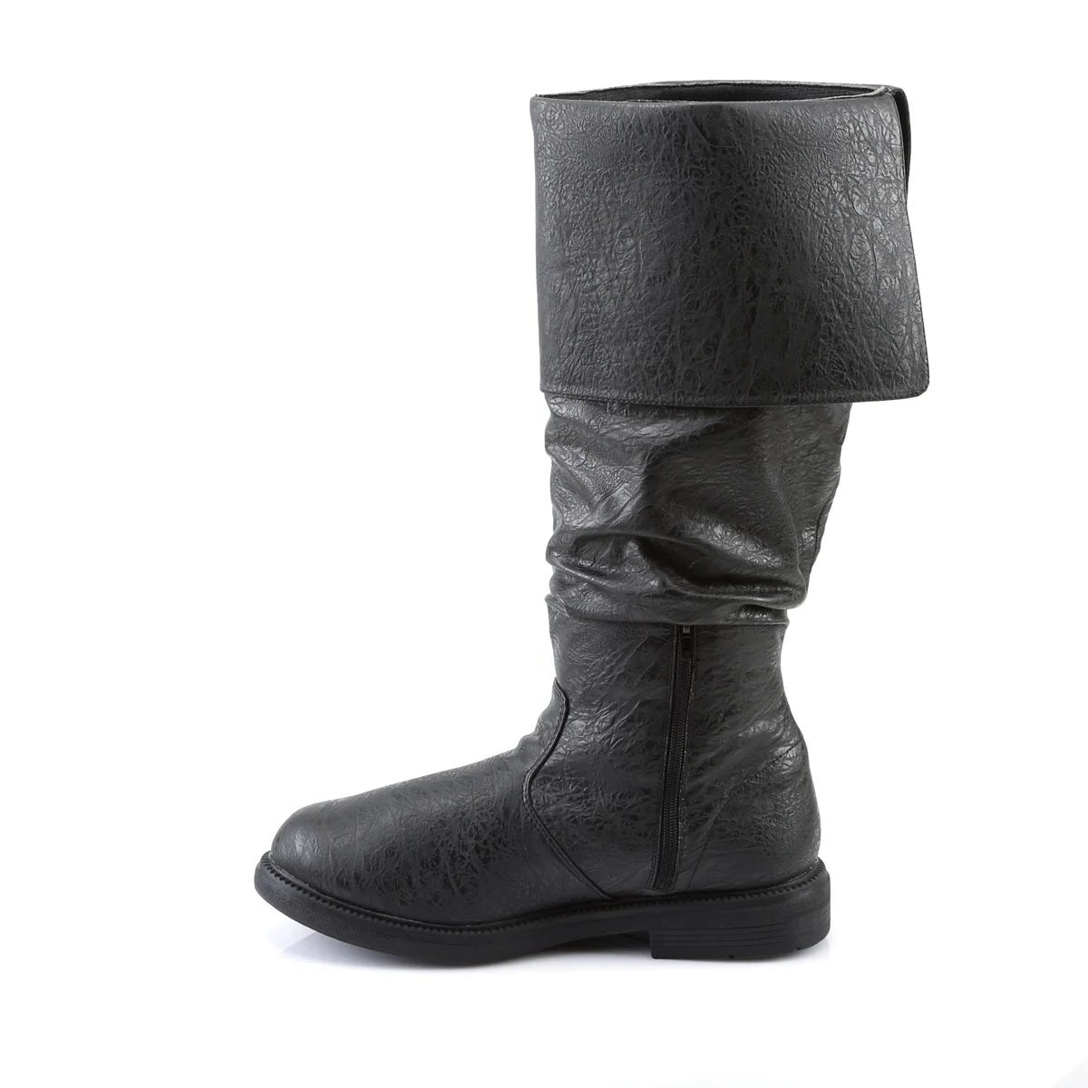 Men's Tall leather-look Boots – Slouchy Knee-High Pull-On Boots