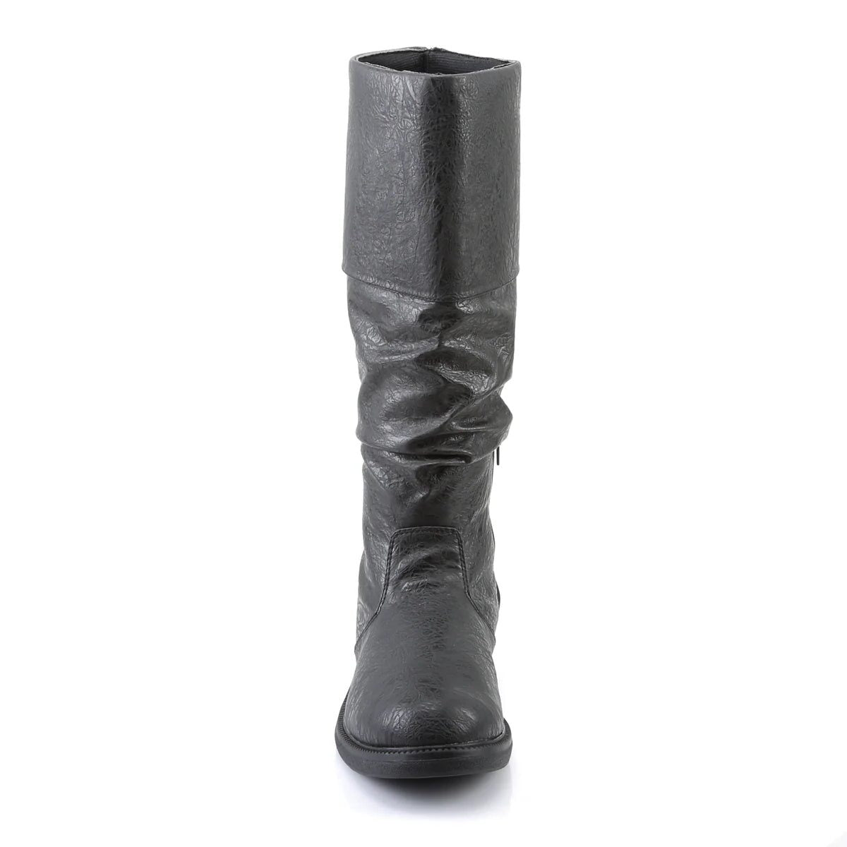 Men's Tall leather-look Boots – Slouchy Knee-High Pull-On Boots