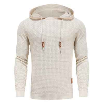 Men's Textured Knit Hoodie – Classic Pullover