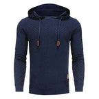 Men's Textured Knit Hoodie – Classic Pullover