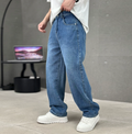 Men's Loose Straight-Fit Jeans – Classic Denim