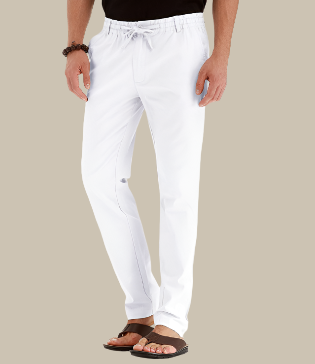 Men's Lightweight Drawstring Summer Trousers