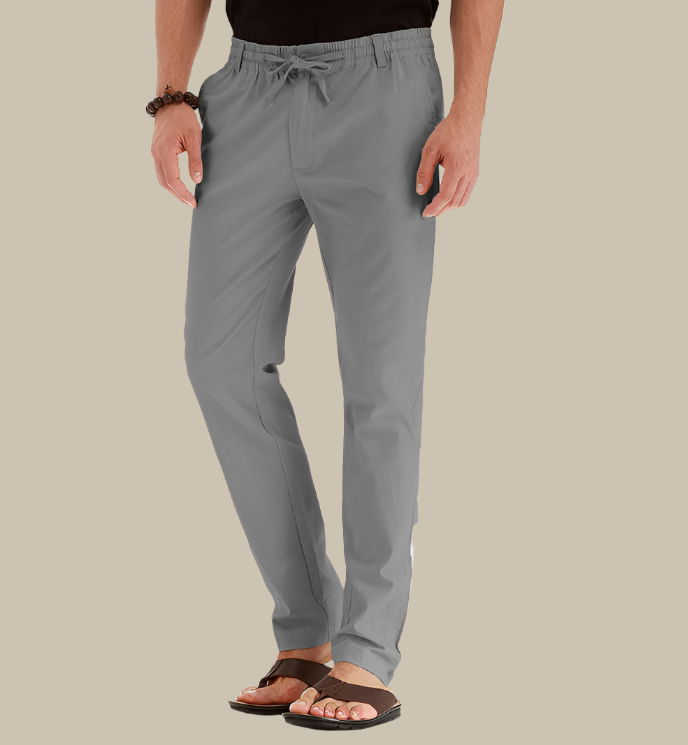 Men's Lightweight Drawstring Summer Trousers