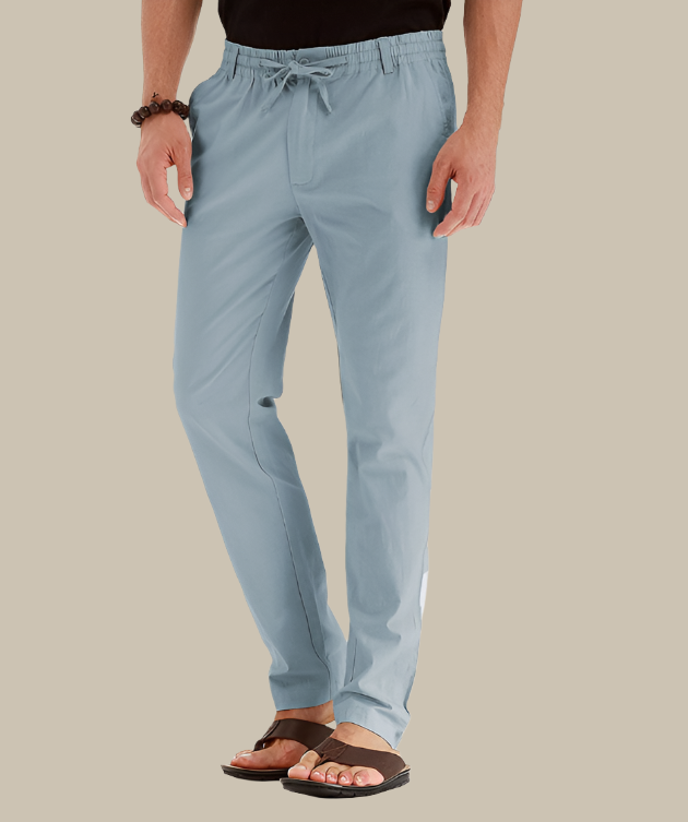 Men's Lightweight Drawstring Summer Trousers