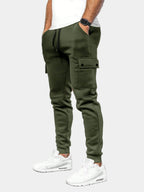 Men's Cargo Joggers – Drawstring Tapered Sweatpants