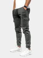 Men's Cargo Joggers – Drawstring Tapered Sweatpants