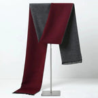 Men's Plaid Knitted Scarf – Soft Winter Neck Wrap