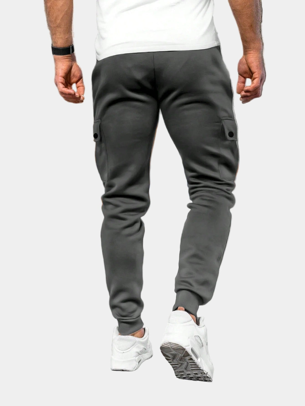 Men's Cargo Joggers – Drawstring Tapered Sweatpants