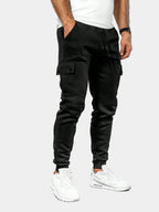 Men's Cargo Joggers – Drawstring Tapered Sweatpants