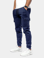 Men's Cargo Joggers – Drawstring Tapered Sweatpants