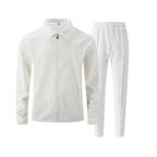 Men's Textured Two-Piece Zip Jacket and Trouser Set