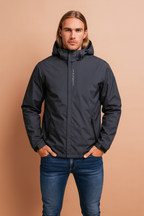 Men's Lightweight Hooded Windbreaker Jacket