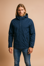 Men's Lightweight Hooded Windbreaker Jacket