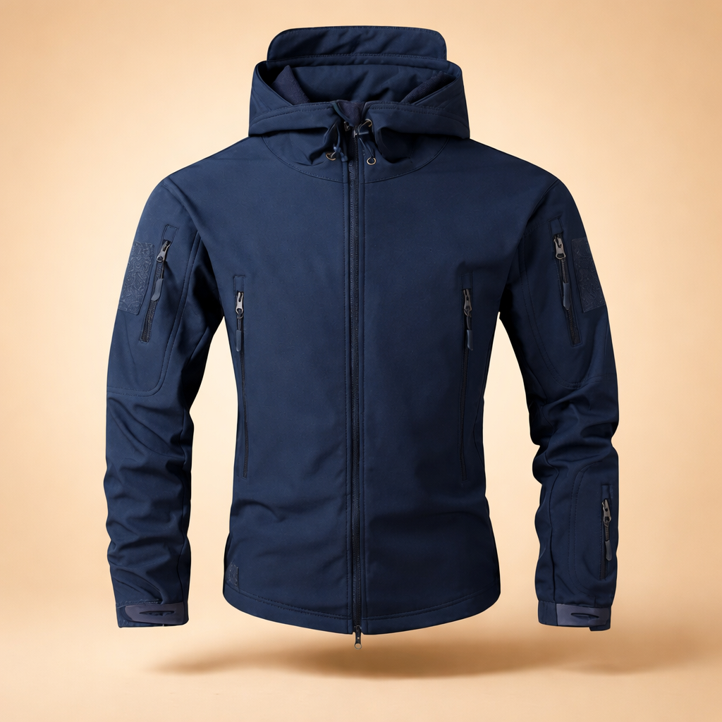 Men's Hooded Zip-Up Jacket – Slim Utility Layer