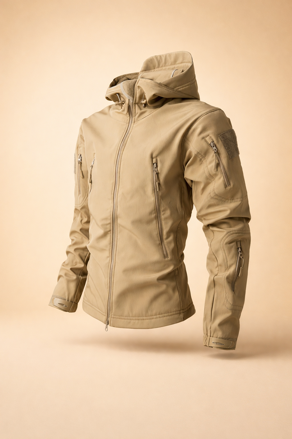 Men's Hooded Zip-Up Jacket – Slim Utility Layer