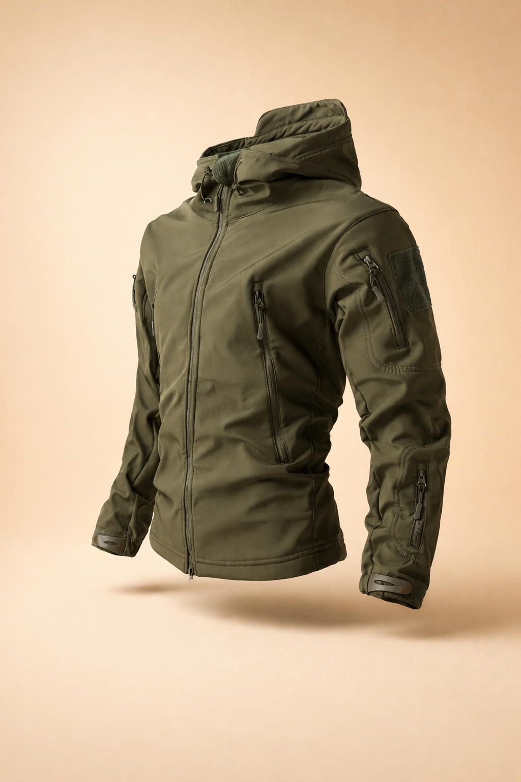 Men's Hooded Zip-Up Jacket – Slim Utility Layer