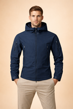 Men's Hooded Zip-Up Jacket – Slim Utility Layer