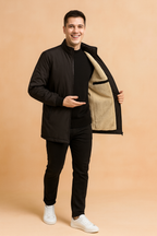 Men's Relaxed Bomber Jacket – Lightweight Zip-Up Layer