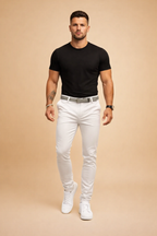 Men's Slim-Fit Tailored Trousers – Tapered Smart-Casual Chinos