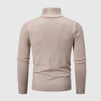 Men's Slim-Fit Ribbed Quarter-Zip Jumper