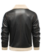 Men's Faux Leather Shearling-Style Jacket