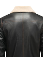 Men's Faux Leather Shearling-Style Jacket