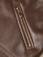 Men's Faux Leather Shearling-Style Jacket