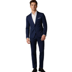 Men's Slim-Fit Two-Piece Suit in Red
