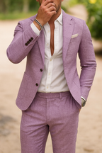 Men's Slim-Fit Blazer and Trouser Set – Two-Piece Tailored Suit