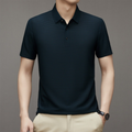 Men's Button-neck Polo Shirt – Black