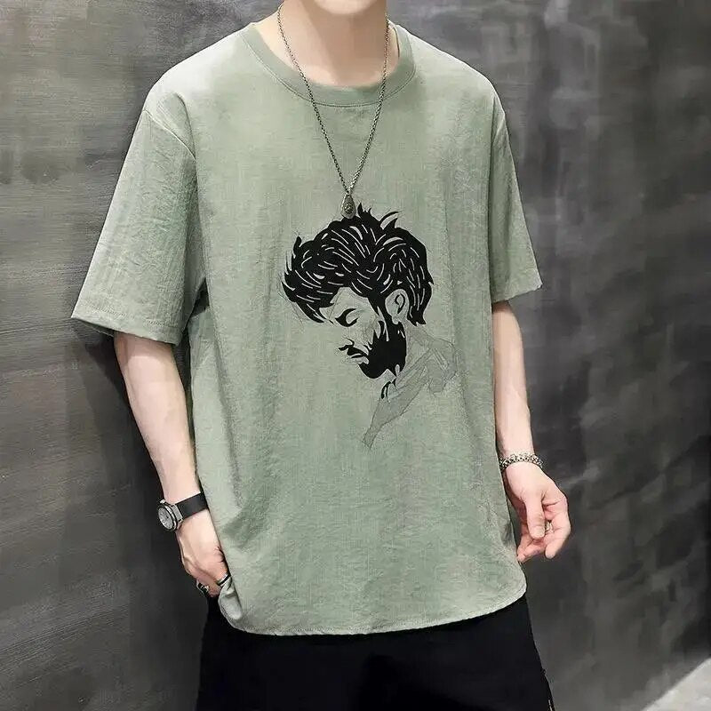 Men's Relaxed Fit Crew Neck T-Shirt
