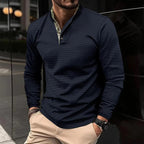 Men's Button-neck Polo Shirt