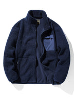 Men's Teddy Fleece Zip-Up Jacket – Soft Borg Textured Outerwear