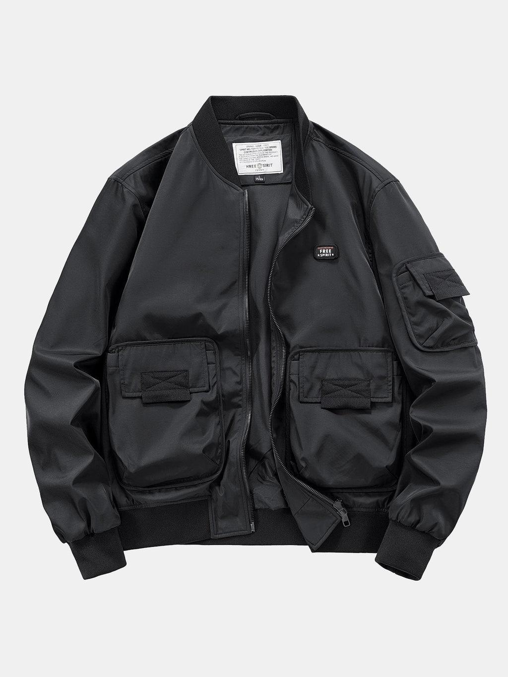 Men's Multi-Pocket Utility Bomber Jacket