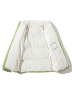 Men's Sherpa-Lined Puffer Jacket with High Collar