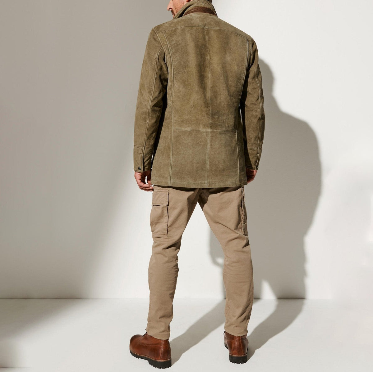 Men's Tailored suede-look Blazer Jacket – Refined Layer