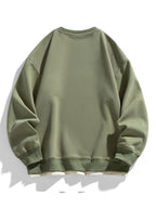Men's Relaxed Fit Layered Crew Neck Sweatshirt