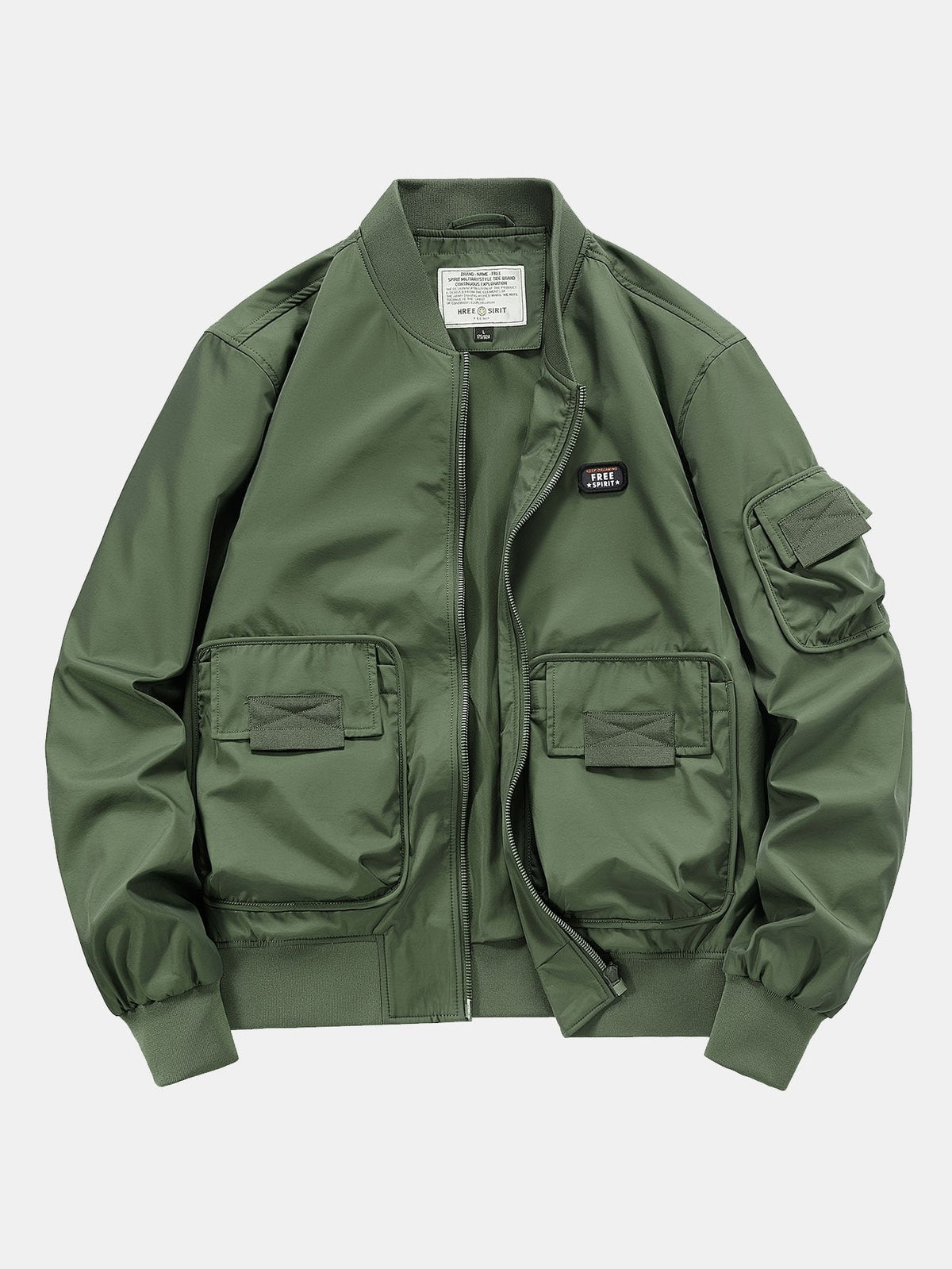 Men's Multi-Pocket Utility Bomber Jacket