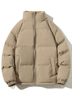 Men's Padded Puffer Jacket – Warm Winter Zip-Up Outerwear