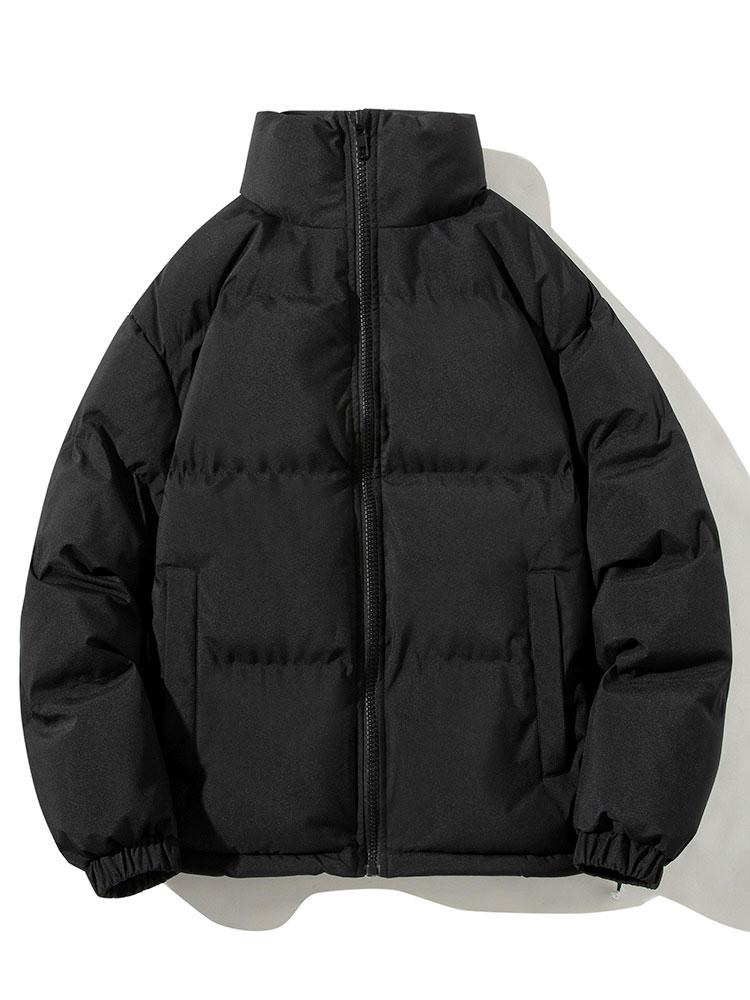 Men's Padded Puffer Jacket – Warm Winter Zip-Up Outerwear