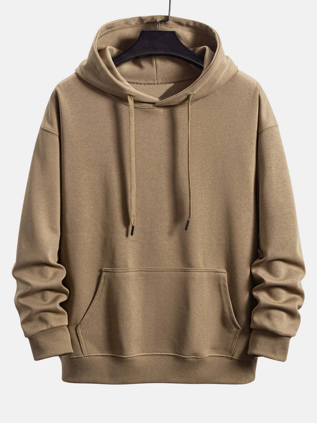 Men's Basic Tracksuit Set – Pullover Hoodie and Cuffed Joggers