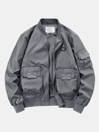 Men's Multi-Pocket Utility Bomber Jacket