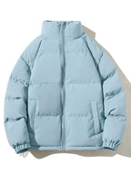 Men's Padded Puffer Jacket – Warm Winter Zip-Up Outerwear