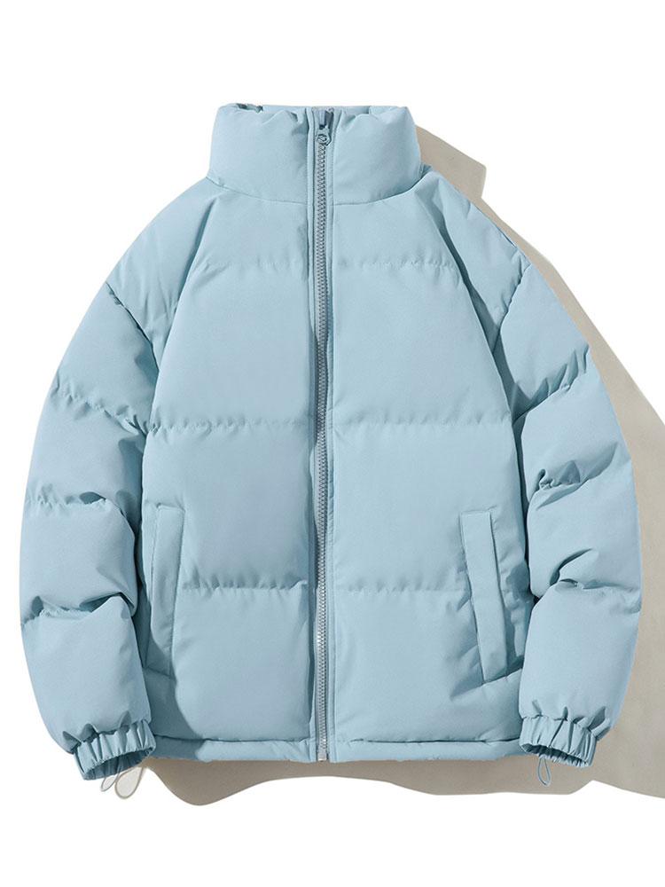 Men's Padded Puffer Jacket – Warm Winter Zip-Up Outerwear
