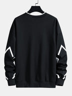 Men's Geometric Print Crew Neck Sweatshirt