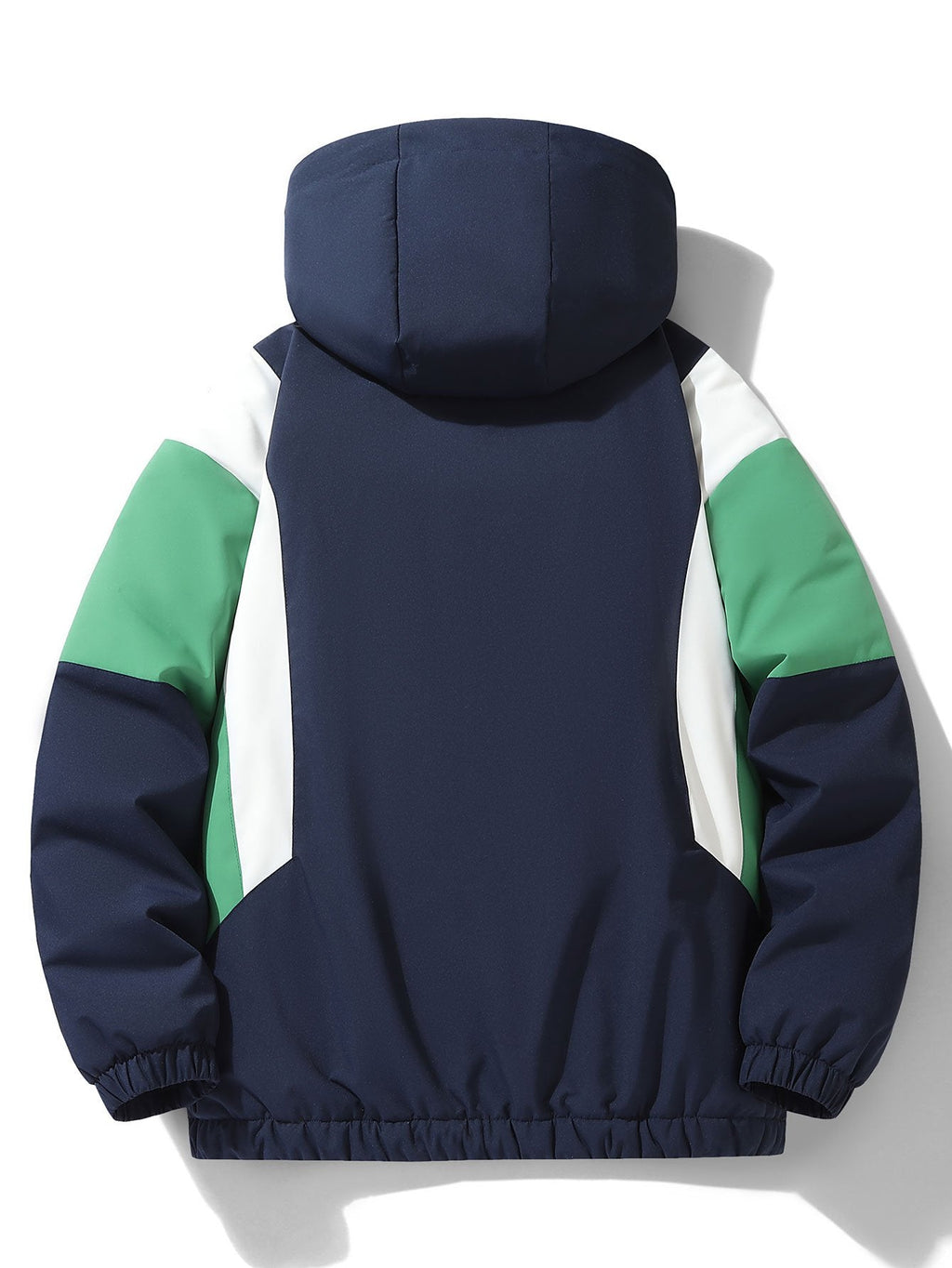 Men's Teddy Fleece-Lined Hooded Windbreaker Jacket